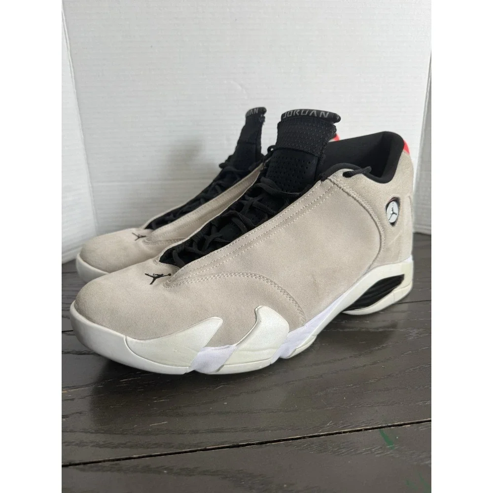 Jordan Air Jordan 14 Retro Desert Sand 2018 Suede Men's Sneakers 487471-021‎